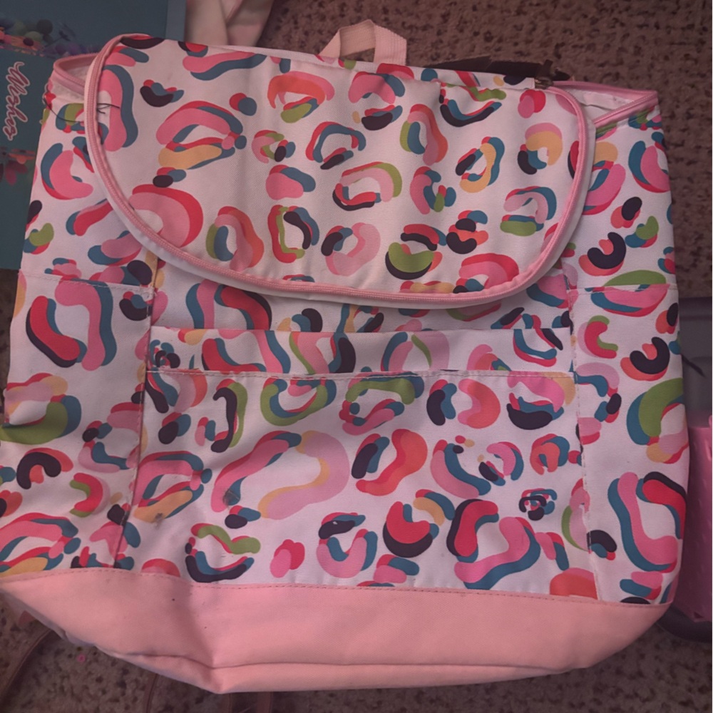 Jane Marie leopard Cooler backpack